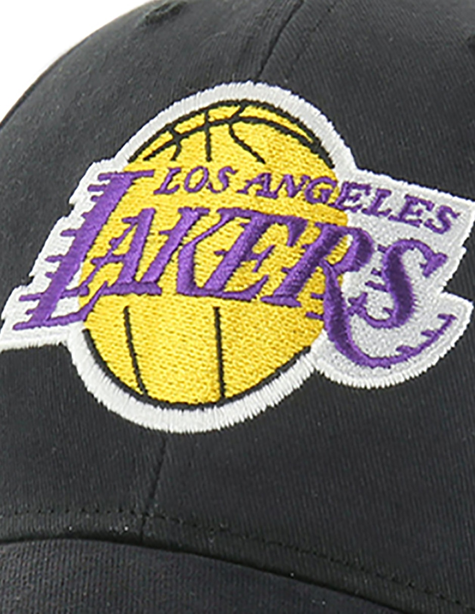 Gorra visera curva velcro para básquetbol Los Angeles Lakers para adulto 2