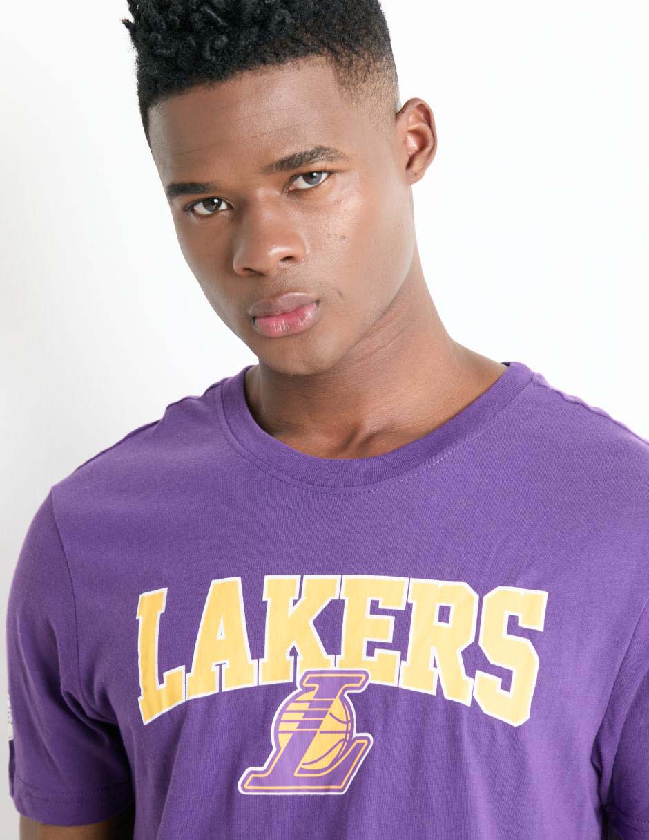 Playera deportiva para básquetbol Los Angeles Lakers de hombre