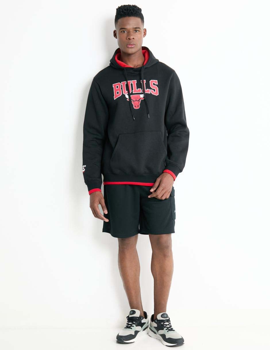 Sudadera NBA con capucha y bolsa Chicago Bulls para hombre