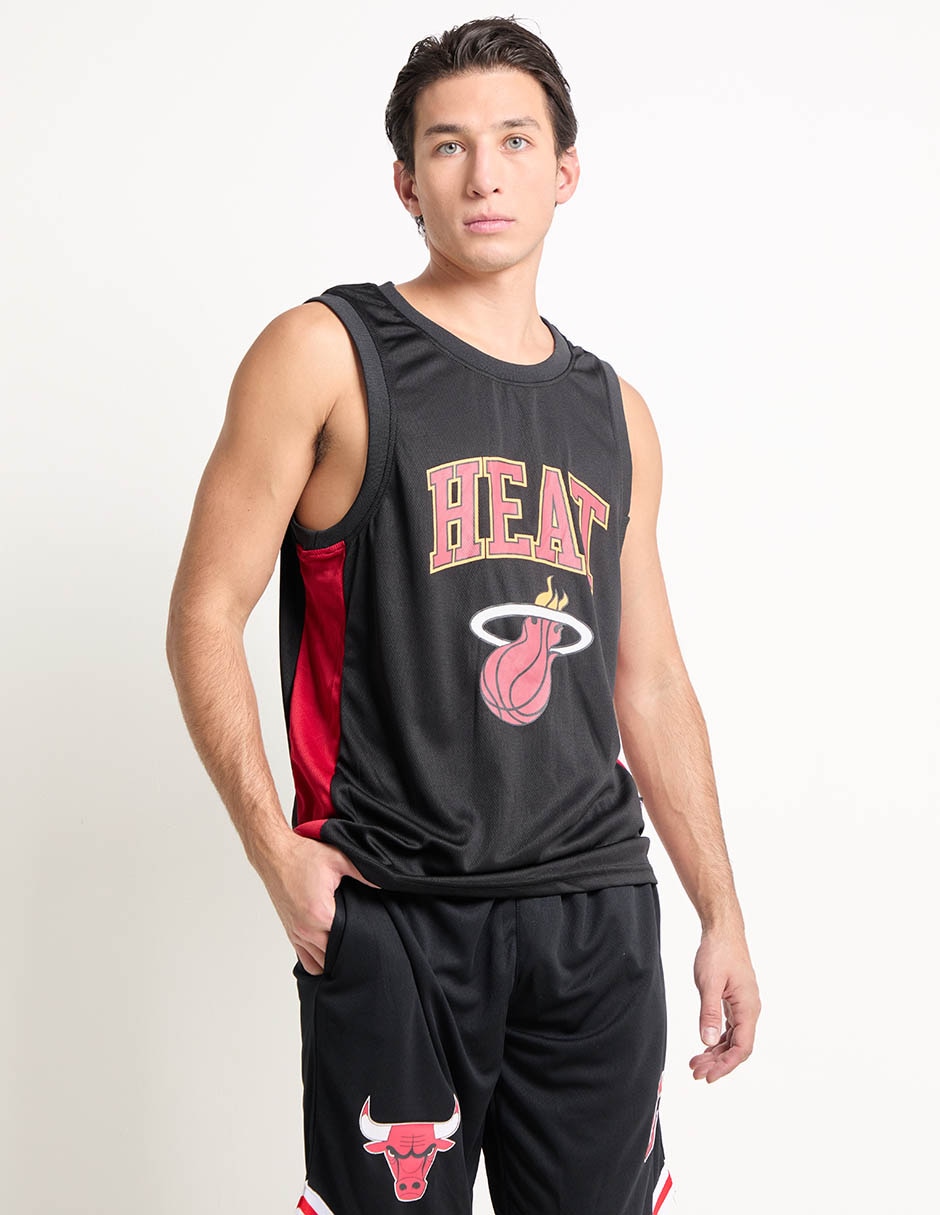Playera deportiva para básquetbol Miami Heats de hombre Playera deportiva para básquetbol Miami Heats de hombre