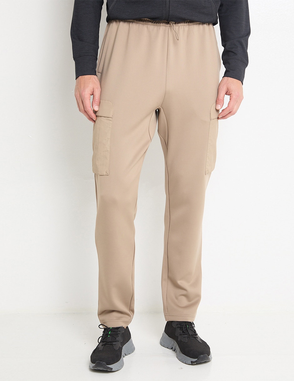 Pants straight con jareta para hombre