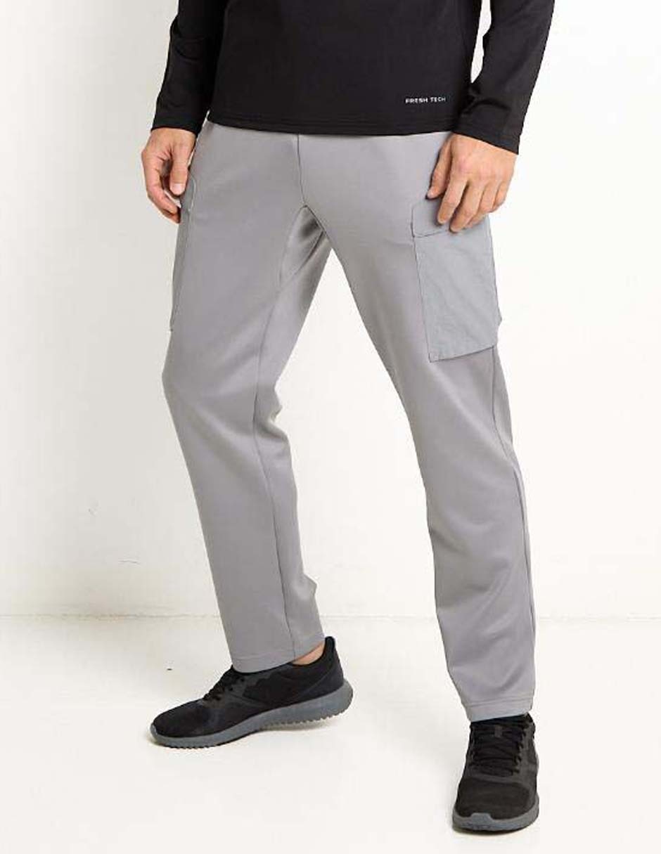 Pants straight con jareta para hombre