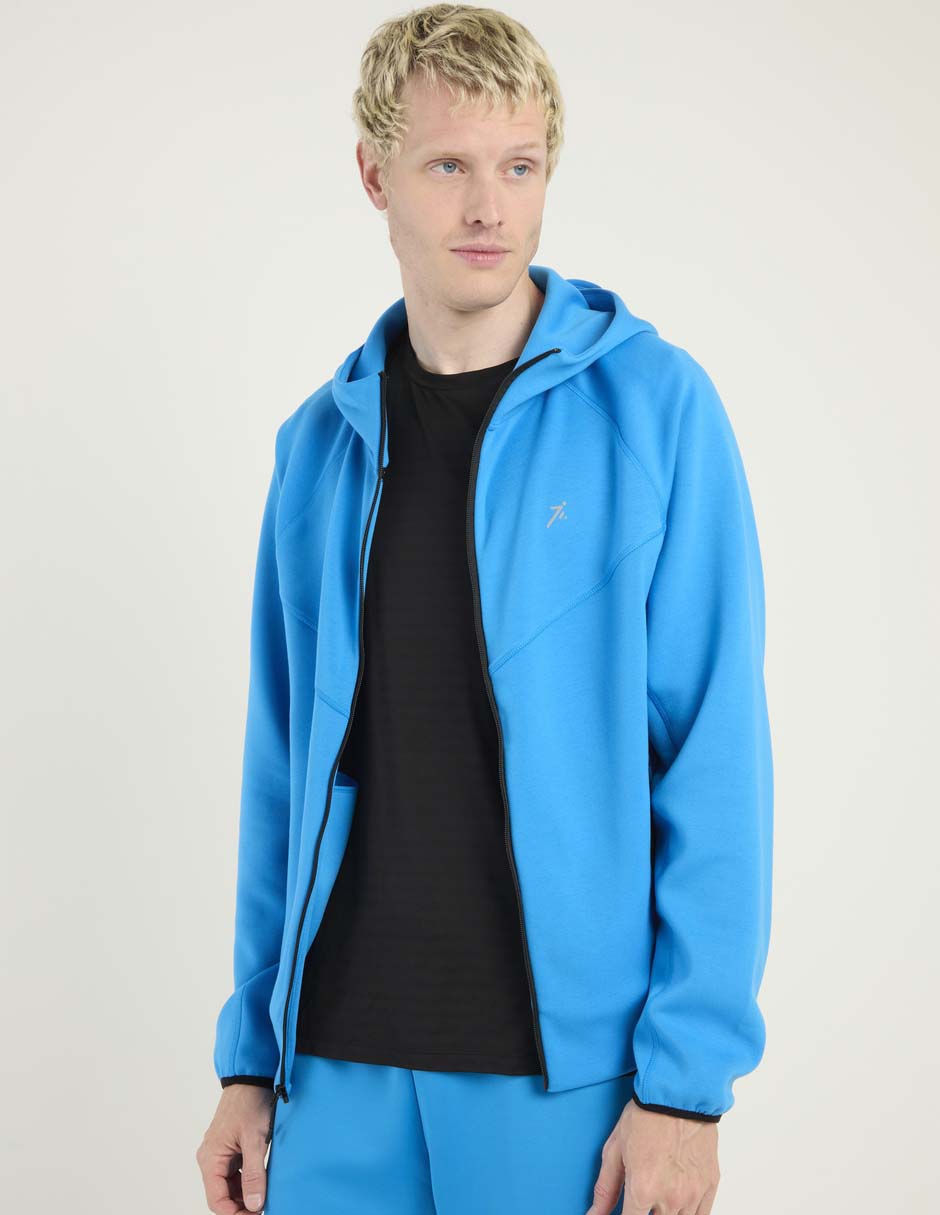Sudadera casual con capucha y bolsa para hombre