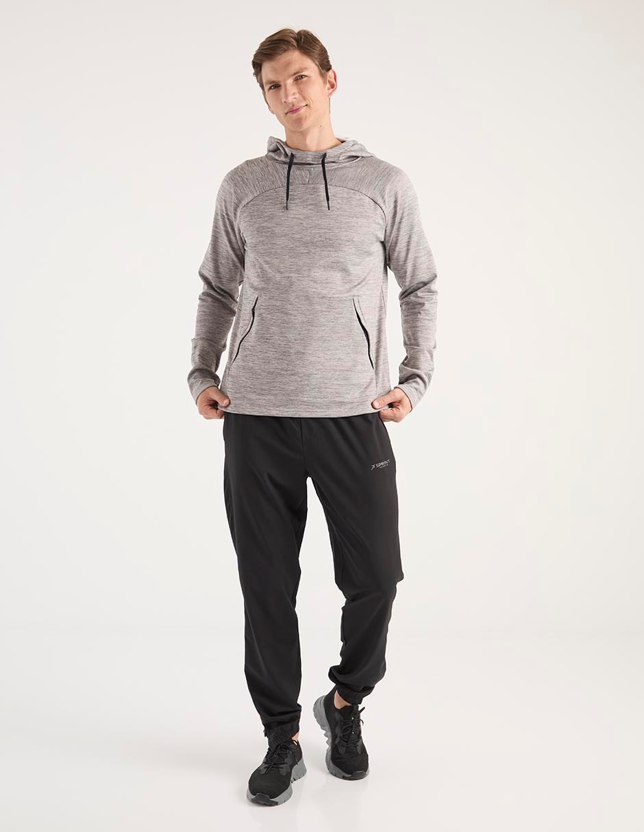 Sudadera casual con capucha y bolsa para hombre 3