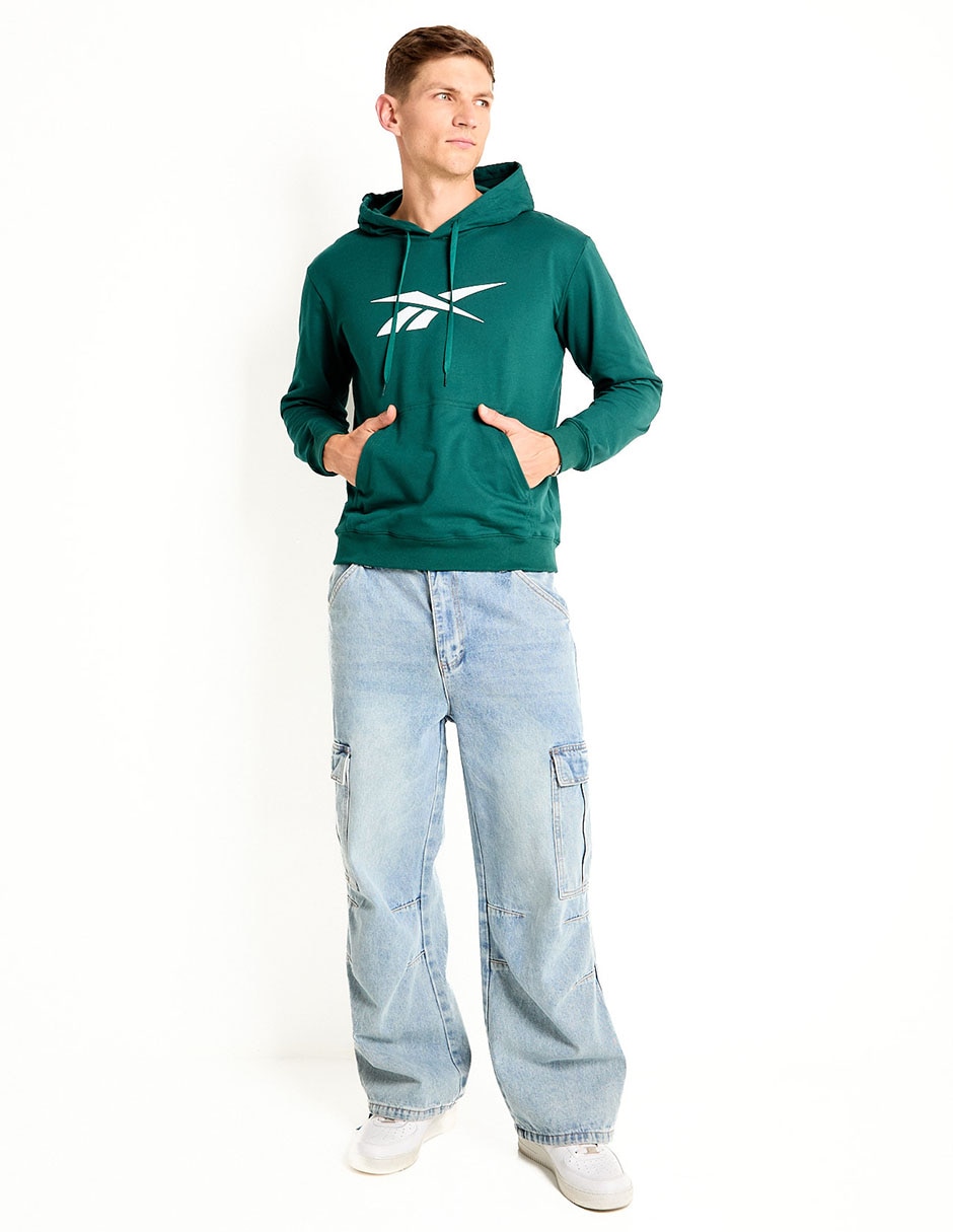 Sudadera Reebok con capucha y bolsa para hombre