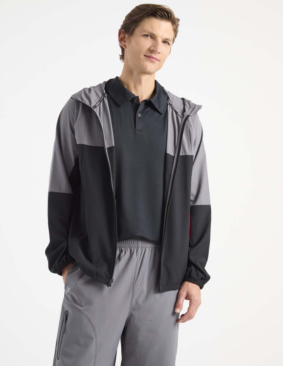 Chamarra casual con bolsillos para hombre