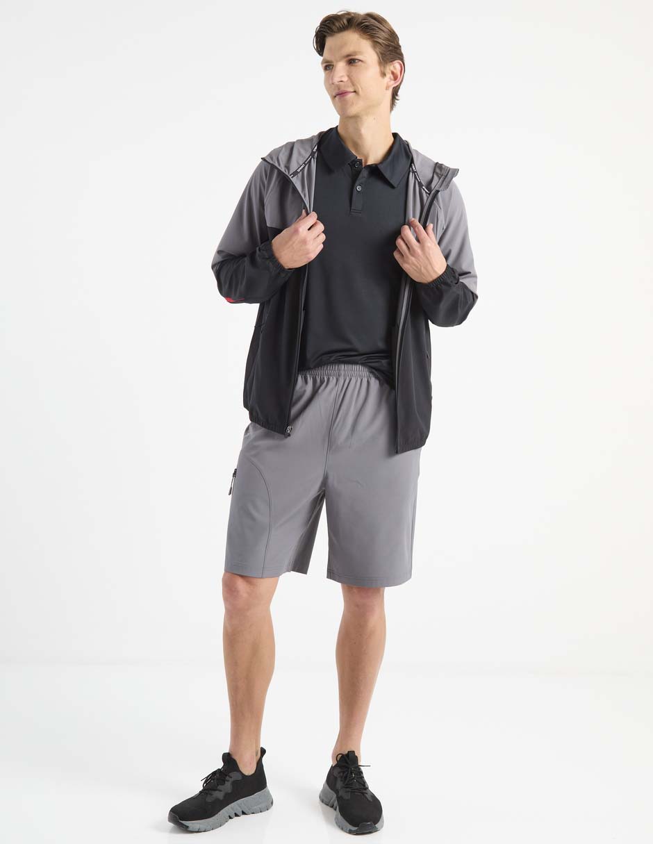 Chamarra casual con bolsillos para hombre