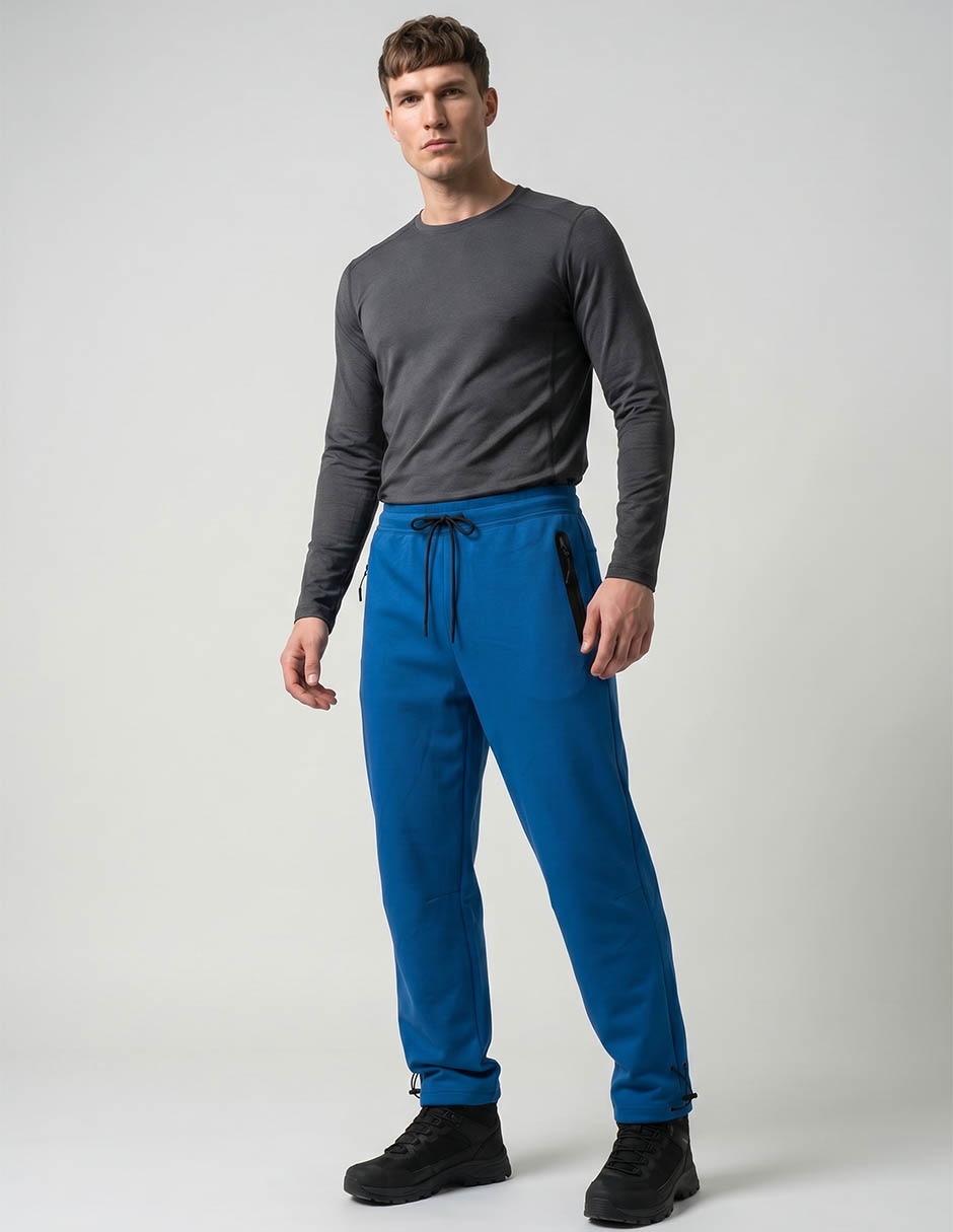 Pants straight con fijación agujeta para hombre 2