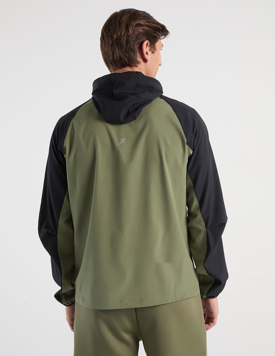 Chamarra casual capucha y bolsa para hombre 6