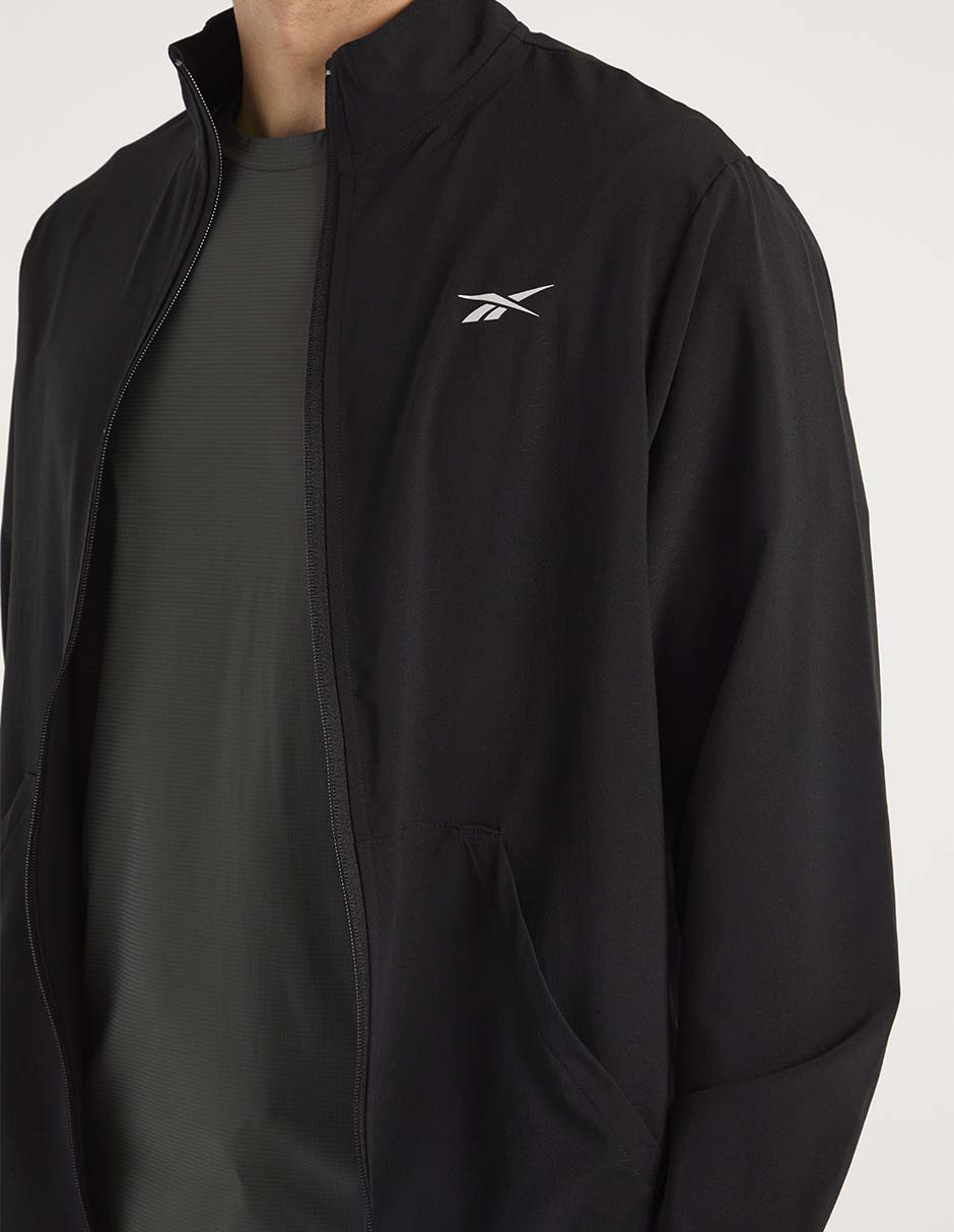 Chamarra para correr Reebok para hombre