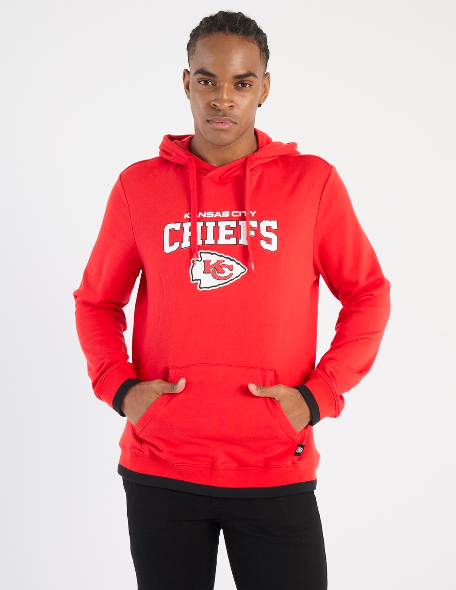Sudadera para fútbol americano con capucha y bolsa Kansas City Chiefs para hombre