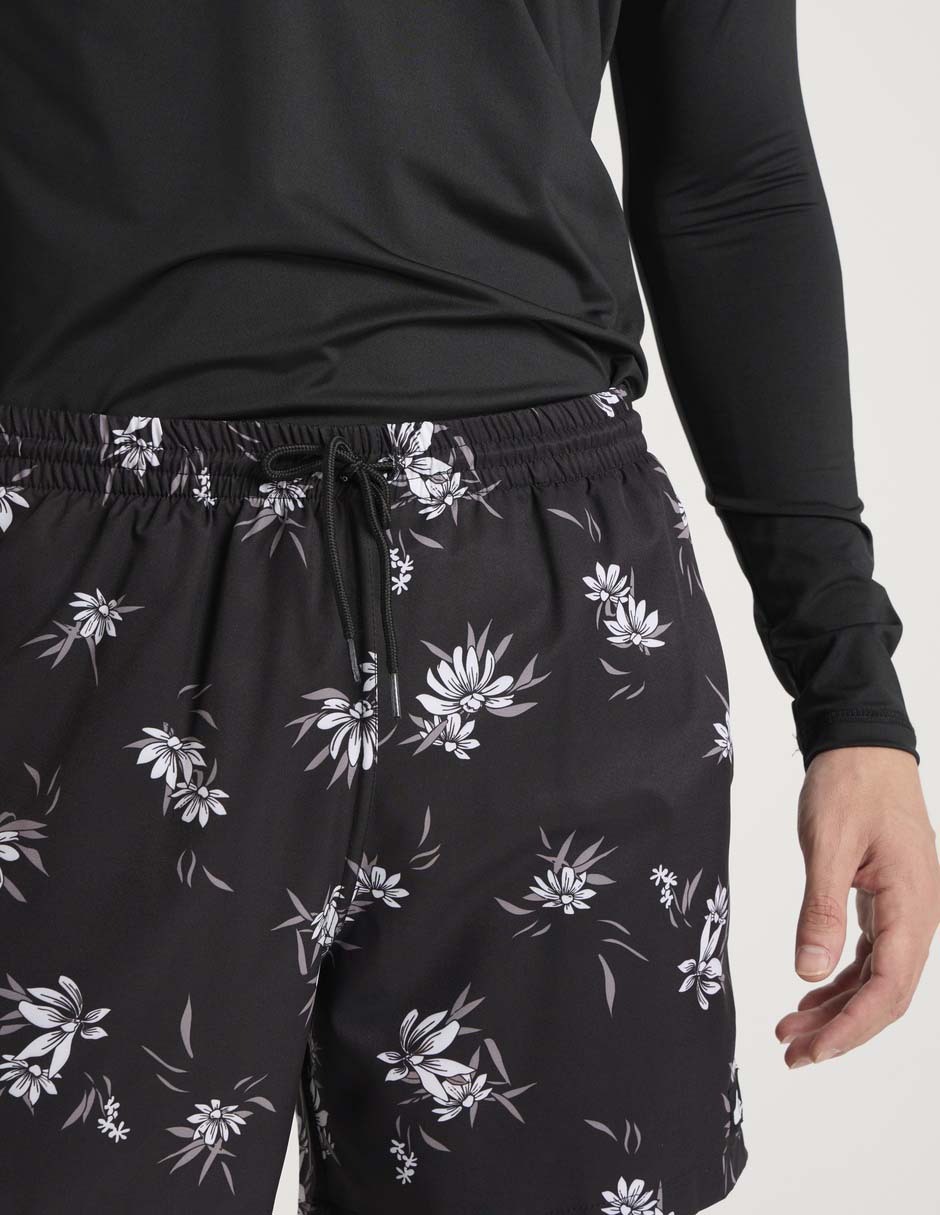 Traje de baño short con bolsillos para natación hombre