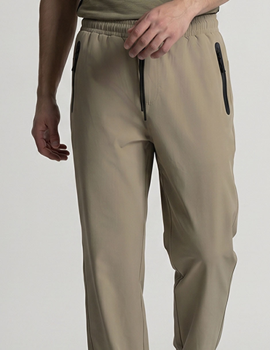 Pantalón jogger estampado liso para hombre 3