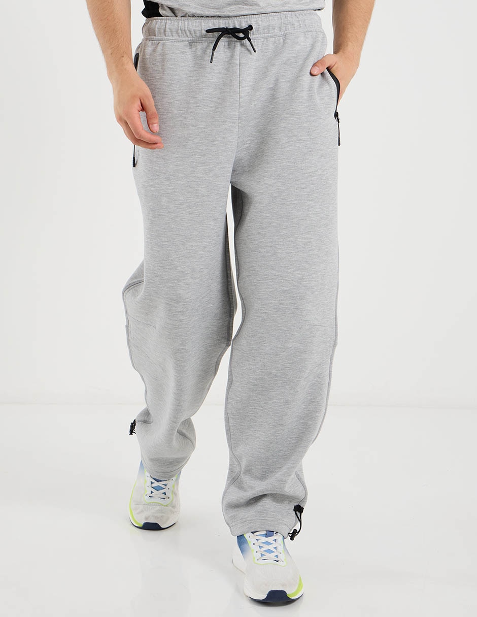 Pantalón jogger estampado liso para hombre
