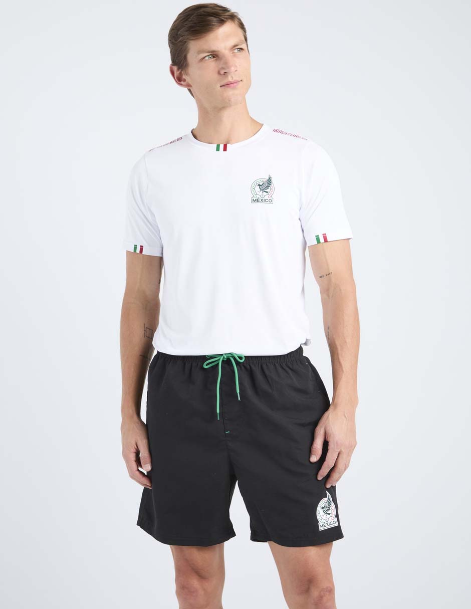 Short con bolsillos selección mexicana para fútbol hombre Short con bolsillos selección mexicana para fútbol hombre