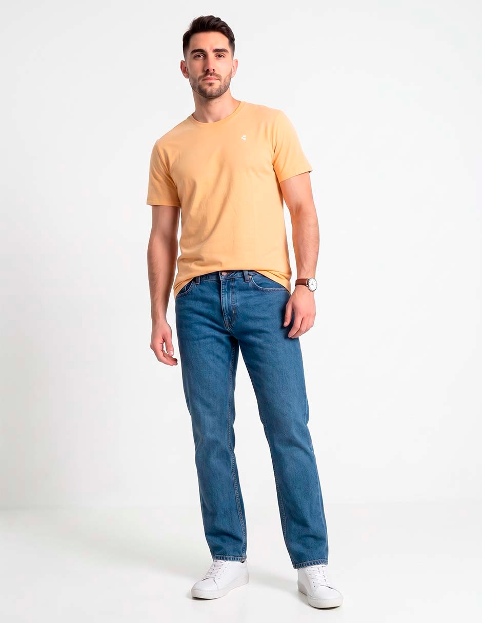 Playera contempo cuello redondo para hombre