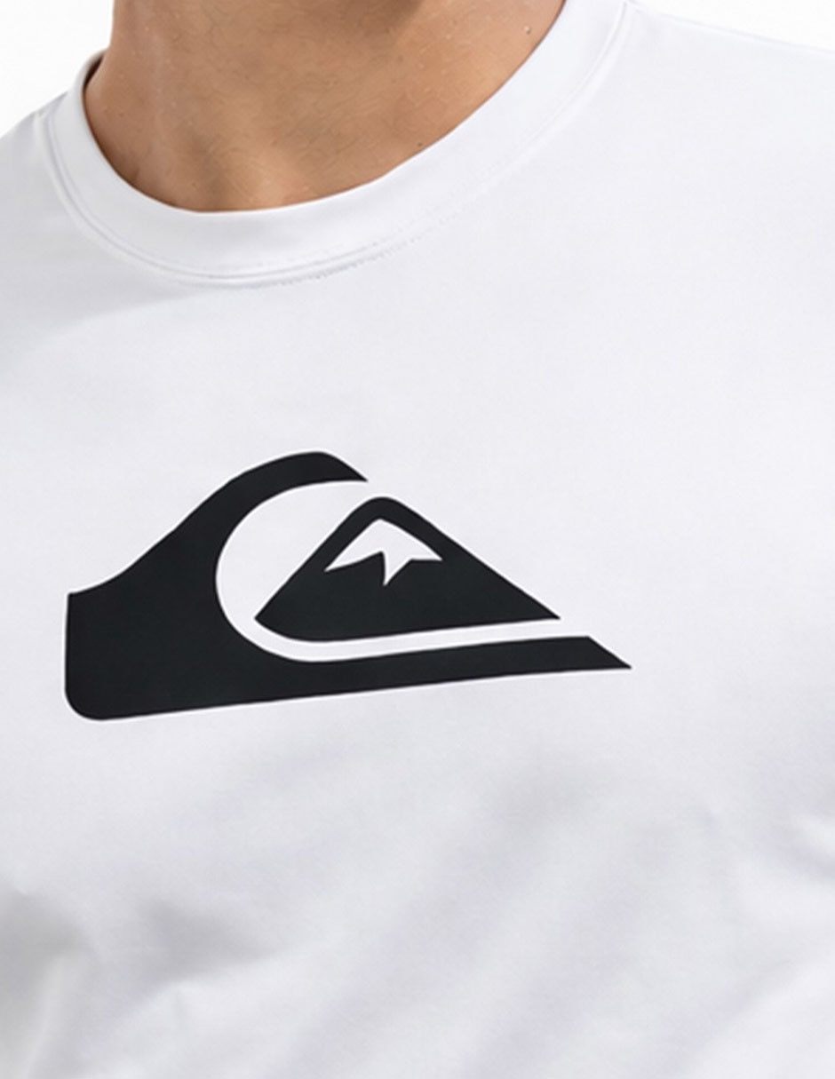 Playera deportiva para natación básica de hombre 4