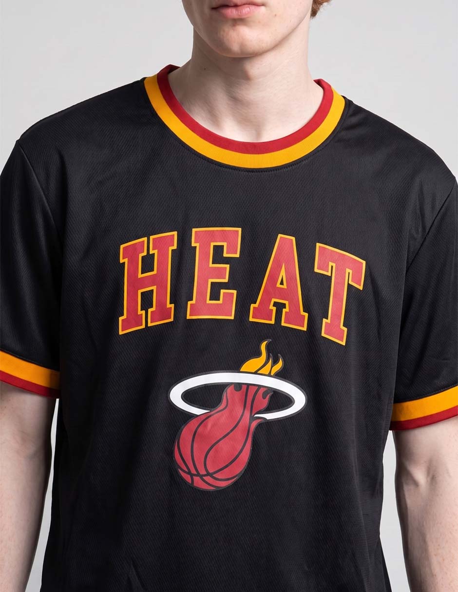Playera deportiva para básquetbol miami heats de hombre 3