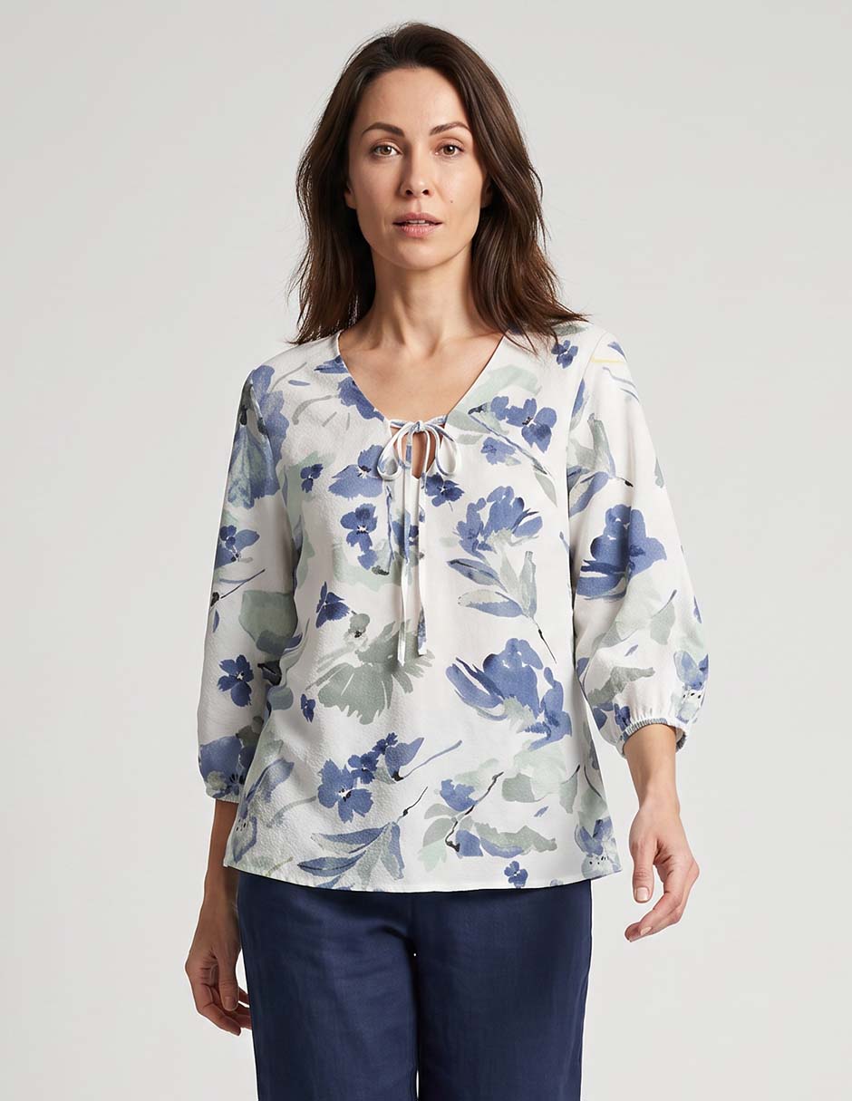 Blusa manga 3/4 para mujer Blusa manga 3/4 para mujer