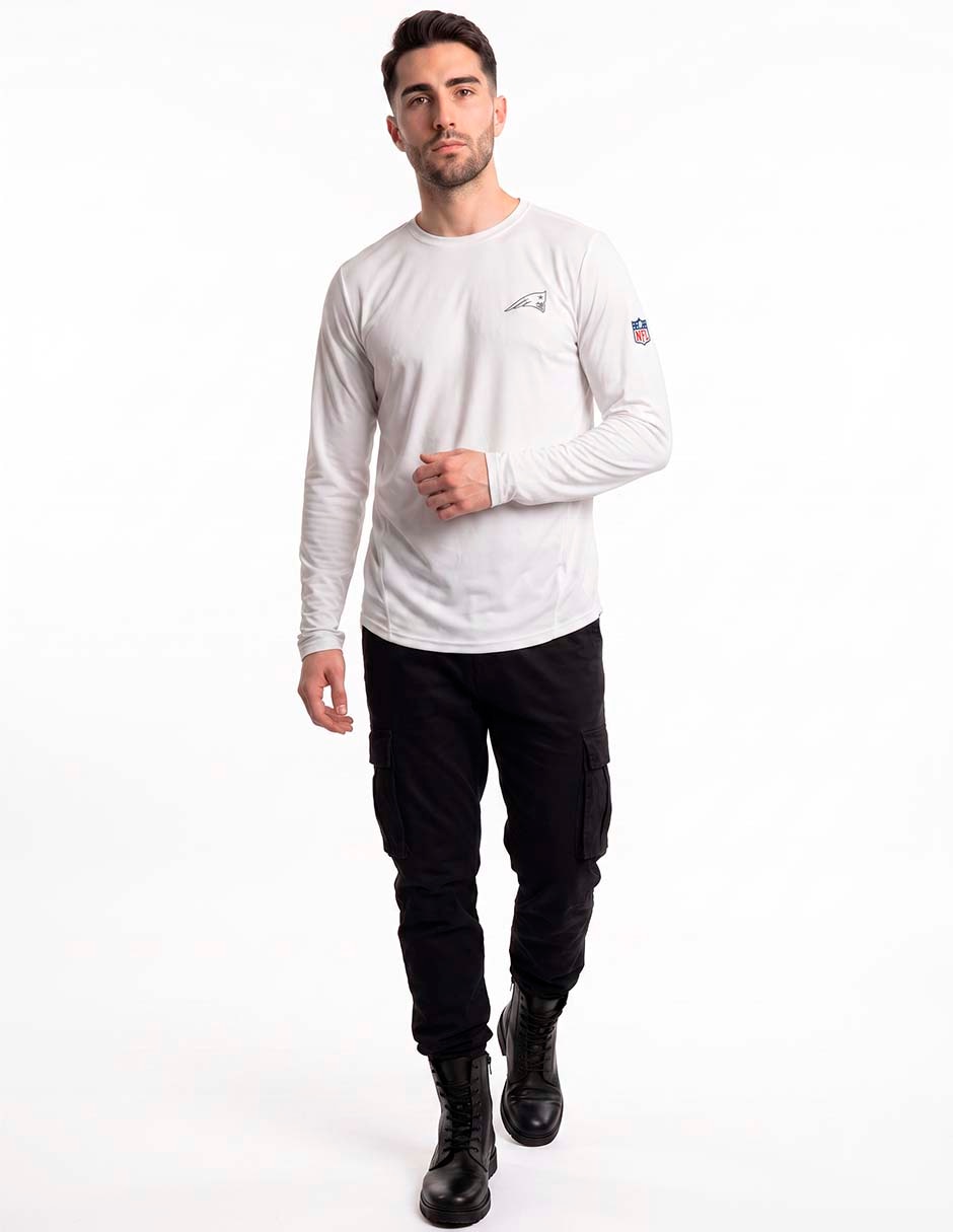Playera deportiva para entrenamiento new england patriots de hombre 3
