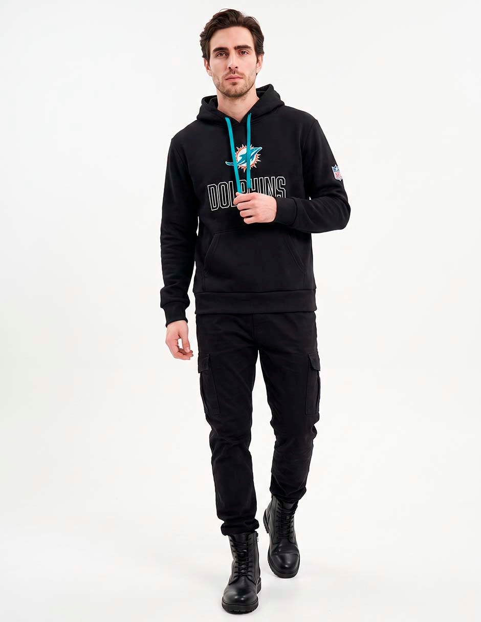 Sudadera para entretenimiento con capucha y bolsa Miami Dolphins para hombre 5