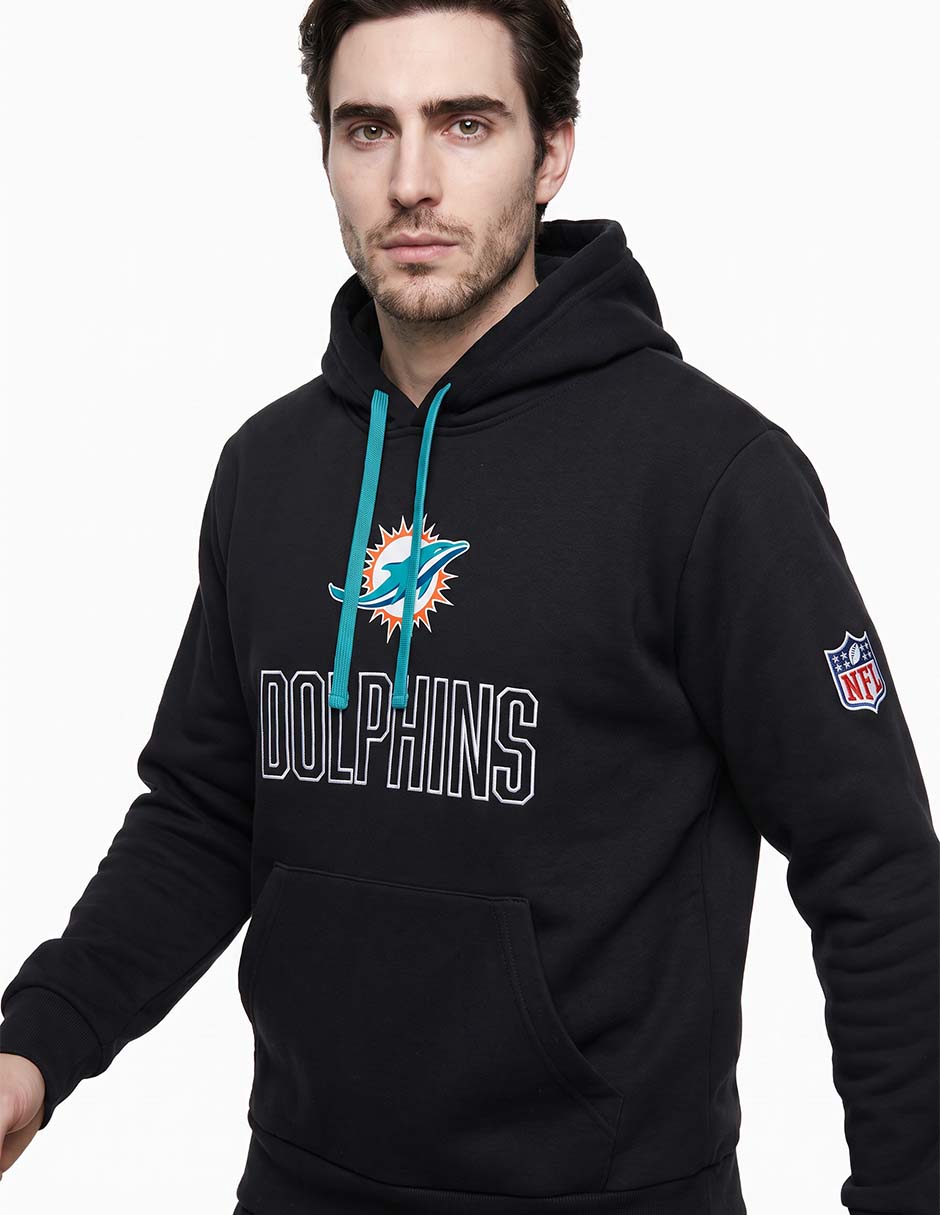 Sudadera para entretenimiento con capucha y bolsa Miami Dolphins para hombre 4