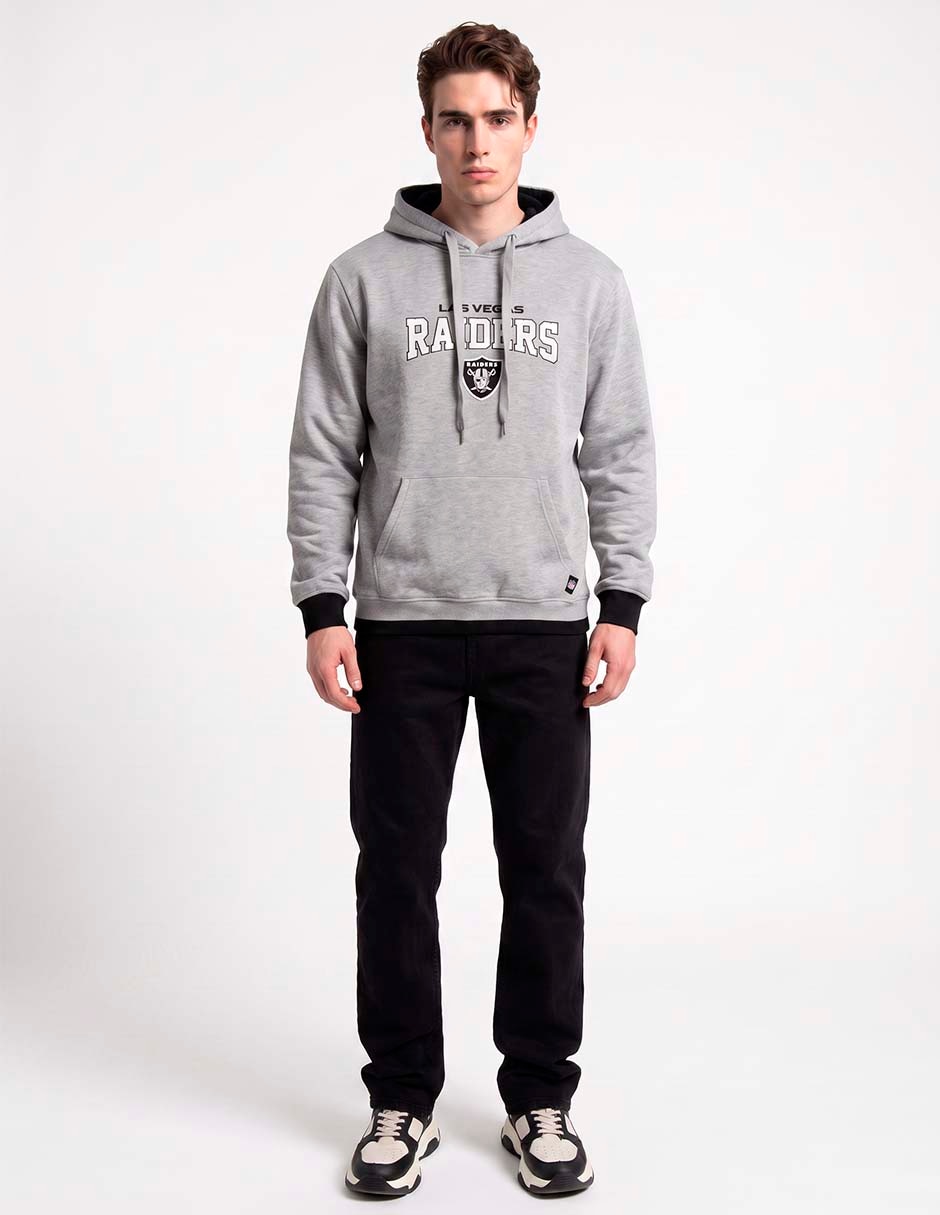 Sudadera con capucha y bolsa las vegas raiders para hombre 3
