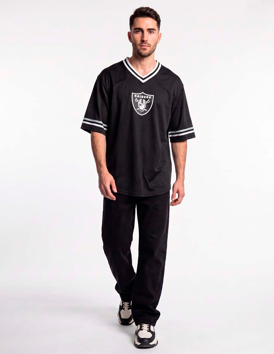 Playera deportiva para fútbol americano las vegas raiders de hombre 3