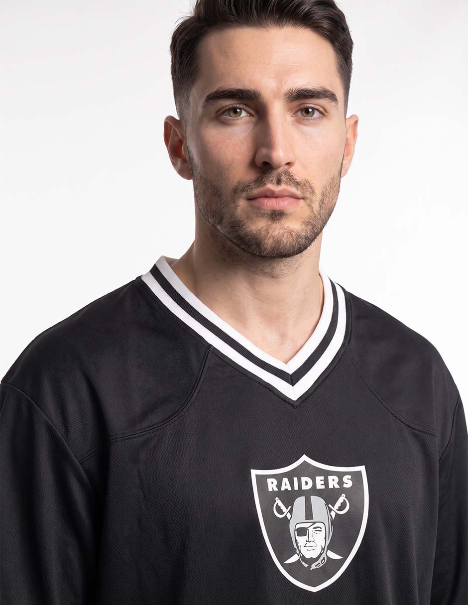 Playera deportiva para fútbol americano las vegas raiders de hombre 2