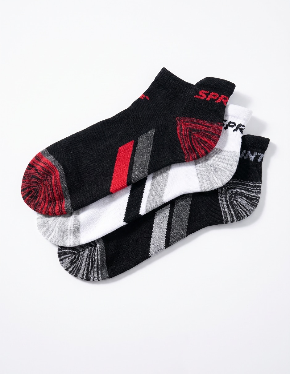 Set de tin para entrenamiento para hombre 3 pares