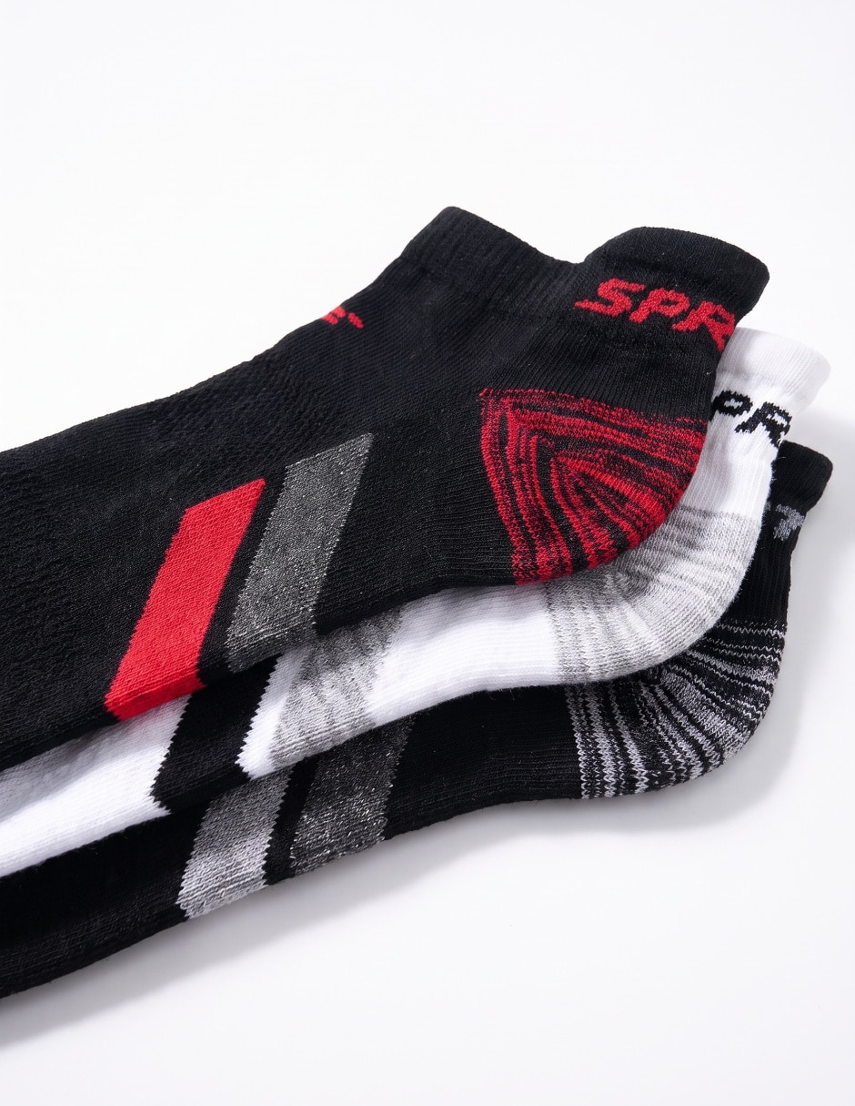Set de tin para entrenamiento para hombre 3 pares