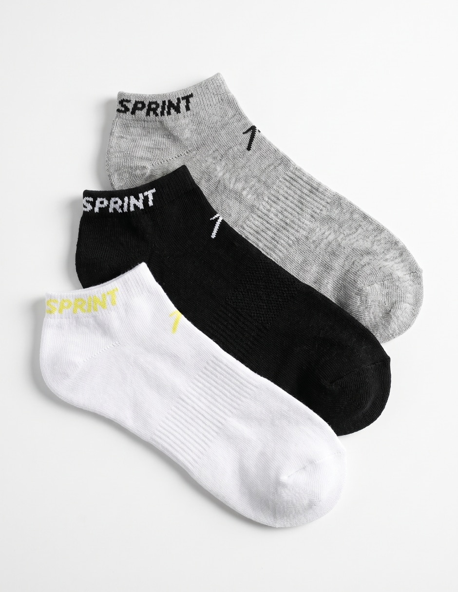 Set de tin para entrenamiento para hombre 3 pares