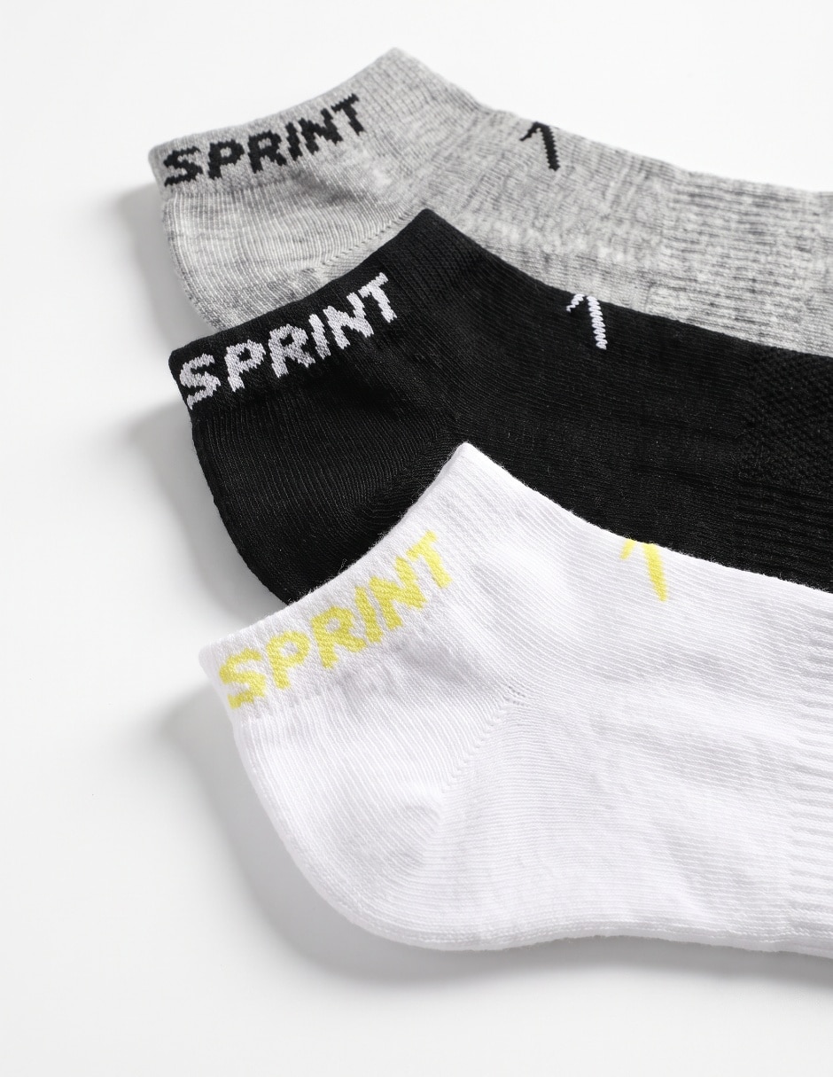 Set de tin para entrenamiento para hombre 3 pares