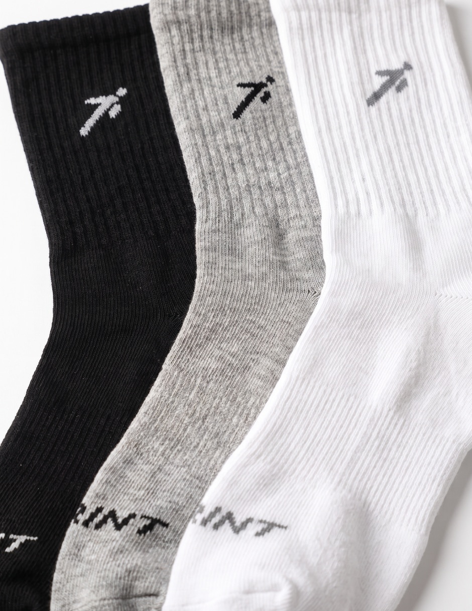 Set de calceta para entrenamiento para hombre 3 pares